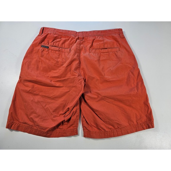 Columbia mens 34x10 casual orange shorts - Picture 1 of 6